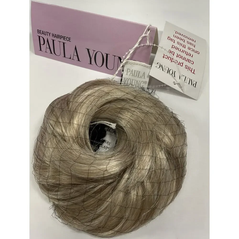 Paula Young Wispy Wrap Elasticized Hair Piece A9403 Color 101 Platinum Ash